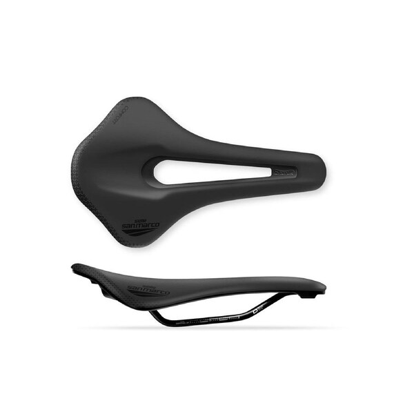Selle San Marco Shortfit 2.0 Comfort Dynamic Open Fit Wide Black - Black