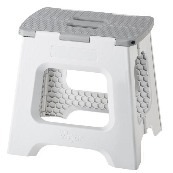 Vigar Folding Stool - Grey 32cm