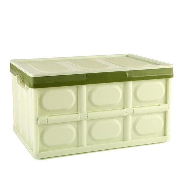 Elora Multi-purpose Car Organiser Folding Foldable storage Box Boot Trunk 56L Green