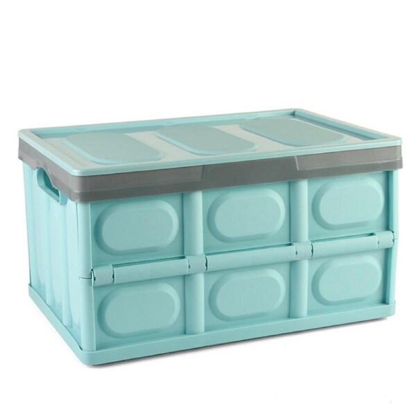 Elora Multi-purpose Car Organiser Folding Foldable storage Box Boot Trunk 29L Blue