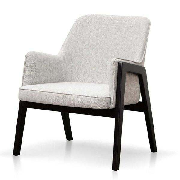 Trent Fabric Lounge Chair - Silver Grey