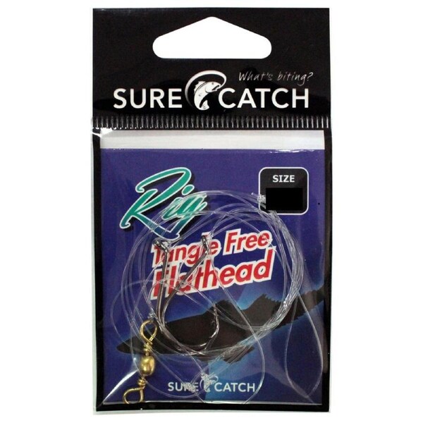 Surecatch Size 2 Tangle Free Flathead Rig with Chemical Sharpened Fishing Hooks