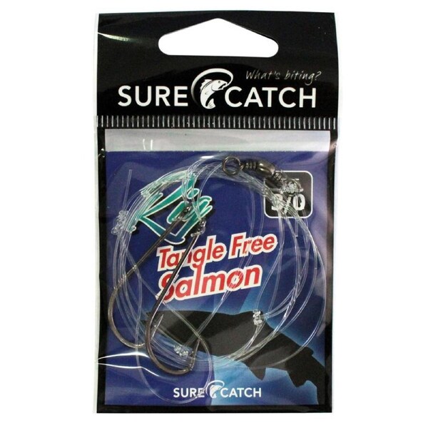 Surecatch Size 3/0 Tangle Free Salmon Rig with Chemically Sharpened Hooks