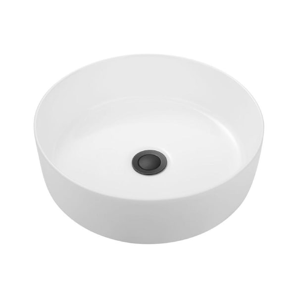 35CMx35CM Round Bathroom Basin Vanity Sink Ceramic Above Counter Hand Wash Bowl