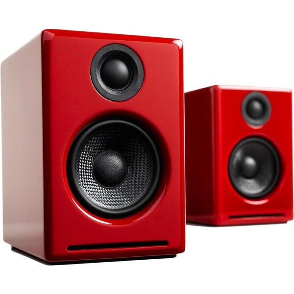 Audioengine A2+ Wireless Desktop Speakers - Gloss Red