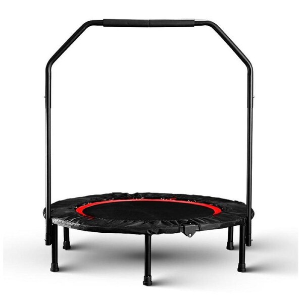 40" Mini Trampoline Handrail Exercise Workout Cardio Rebounder Indoor Super Load