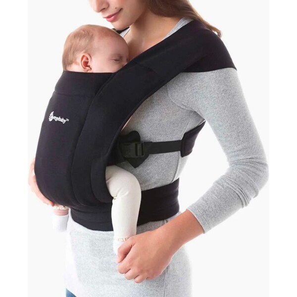 Ergobaby Embrace Cozy Newborn Baby Carrier - Pure Black