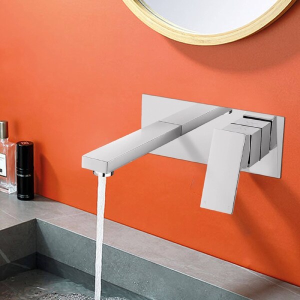 Bathroom Taps Kitchen Laundry Faucet Basin Mixer Wall Taps Faucet Sink Brass Silver WELS & WATERMARK