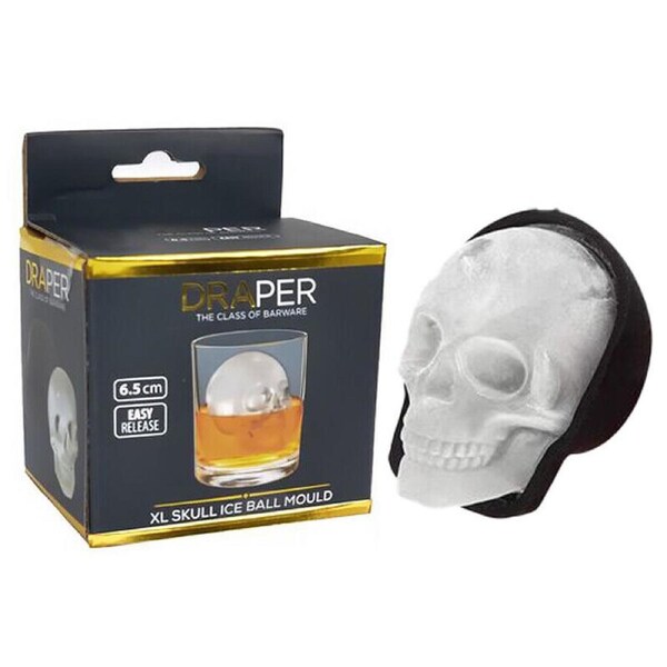 Ozoffer Non-Toxic XL Size Skull Silicone Mould Tray Ice Cube Mold Food Grade Silicone