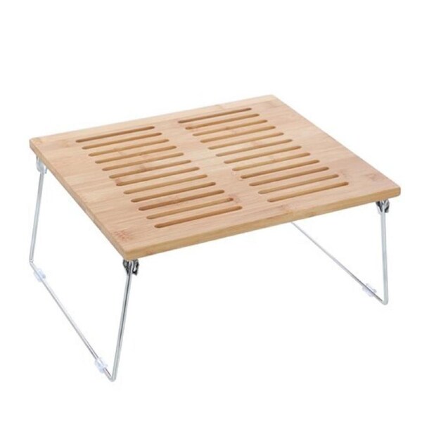 Bamboo Storage Shelf Pantry Spice Rack Collapsible