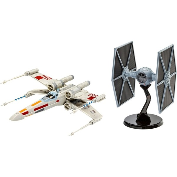 2pc Revell Collector Set Star Wars X-Wing Fighter & Tie Fighter Level 3 10y+