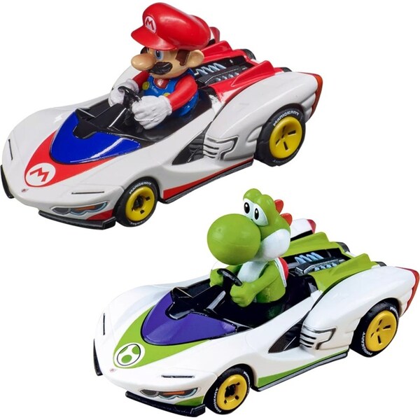 Carrera Pull & Speed Mario Kart Twin Pack Mario & Yoshi Kids Vehicle Toy 3y+