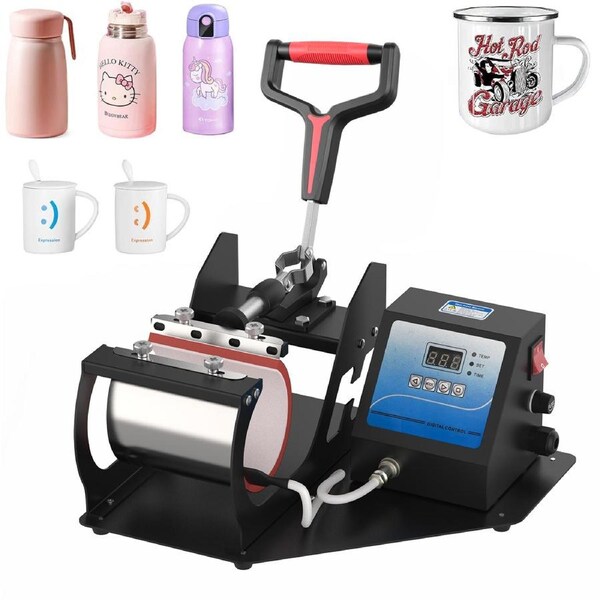 Advwin Mug Heat Press Machine DIY Coffee Mug Heat Transfer Sublimation Machine Suitable for Home Office