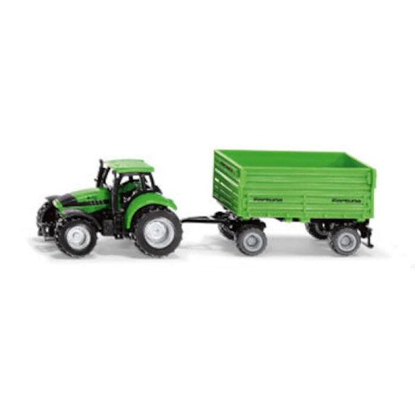 Siku - DEUTZ-FAHR with Fortuna 4-wheel-trailer