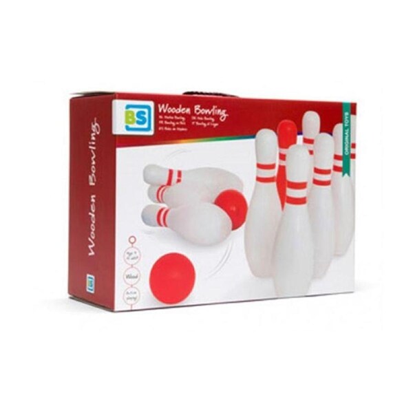 BS Toys Red and White Bowling