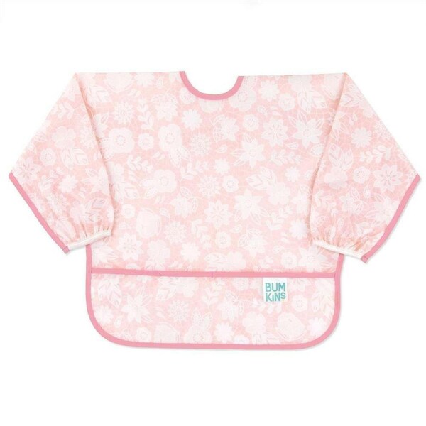 Bumkins Waterproof Sleeved Bib - Lace | Woolworths