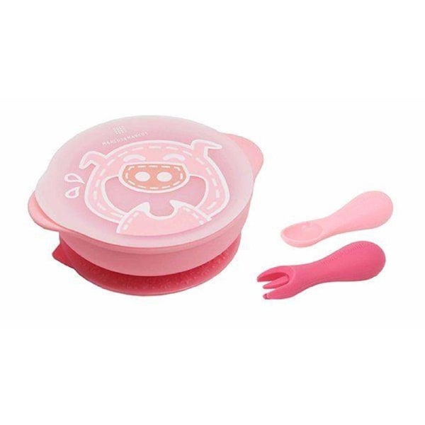 Marcus & Marcus Toddler First Self Feeding Set - Pokey Pink