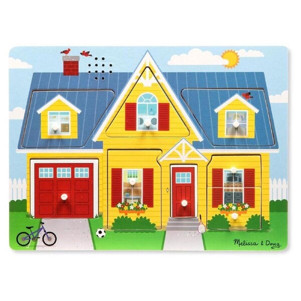 Melissa & Doug Around the House Sound Puzzle - 8pc