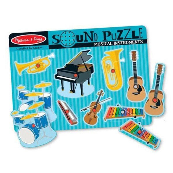 Melissa & Doug Musical Instruments Sound Puzzle - 8pc