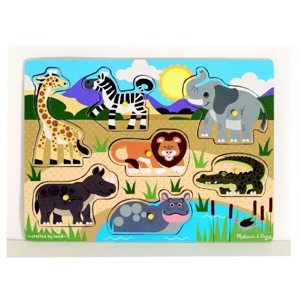 Melissa & Doug Safari Peg Puzzle