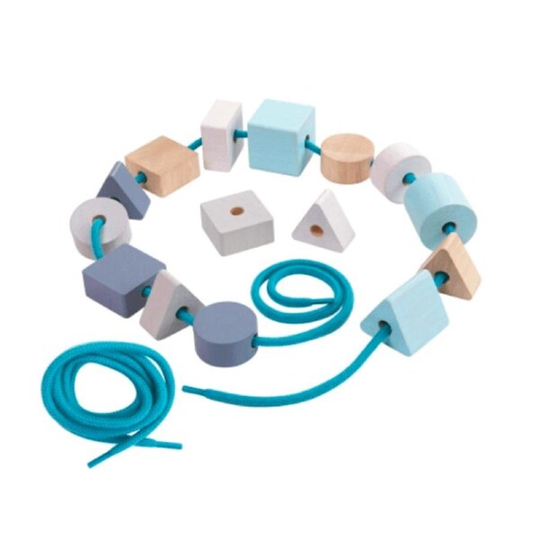 PlanToys Geo Lacing Beads