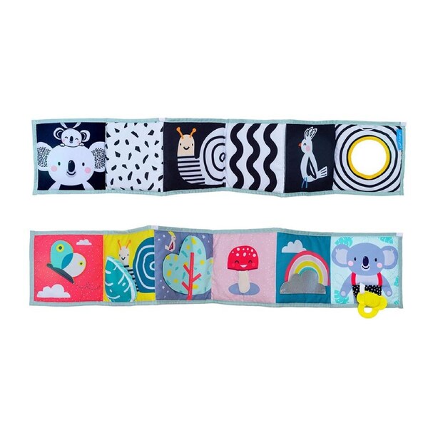 Taf Toys 85cm Koala Clip On Pram Double Sided Soft Book Baby 0m+ Educational Toy