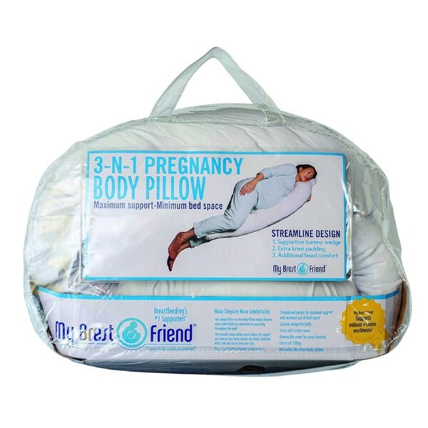 My Brest Friend 3-in-1 Sleeping Body Pillow Maternity/Pregnancy Support White