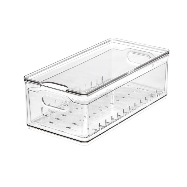 iDesign The Home Edit Berry Bin/Tub Fridge Storage/Organiser Clear Large 30cm