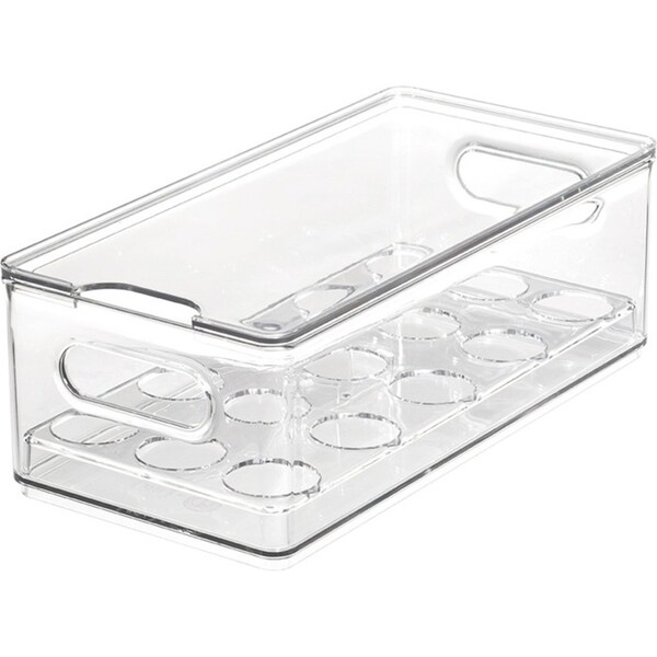 iDesign The Home Edit Egg Bin/Tub Kitchen Fridge Storage/Organiser Clear 30cm