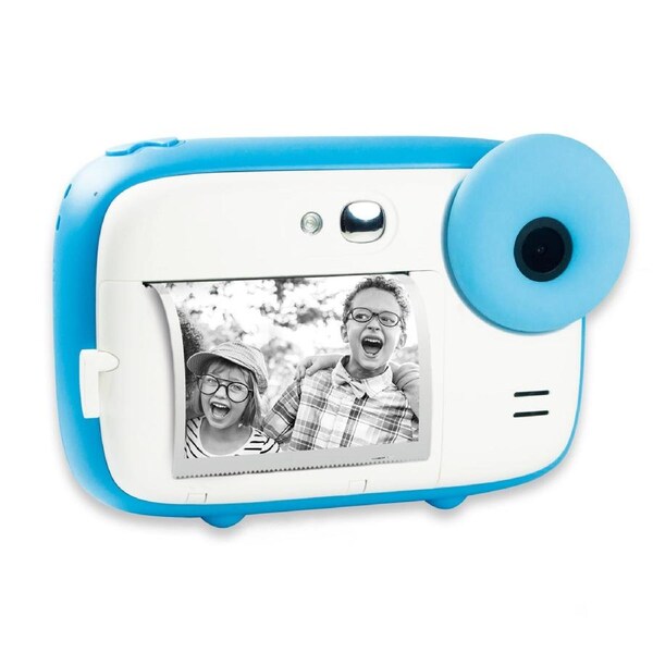 AGFAPHOTO Realikids Instant Cam, 15MP Photo and HD Video Quality Camera for Children with Inkless Printing technology (BLUE)