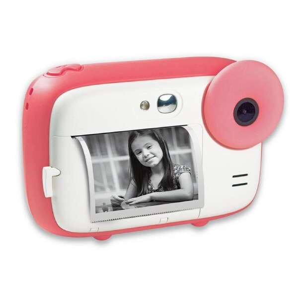 AGFAPHOTO Realikids Instant Cam, 15MP Photo and HD Video Quality Camera for Children with Inkless Printing technology (PINK)