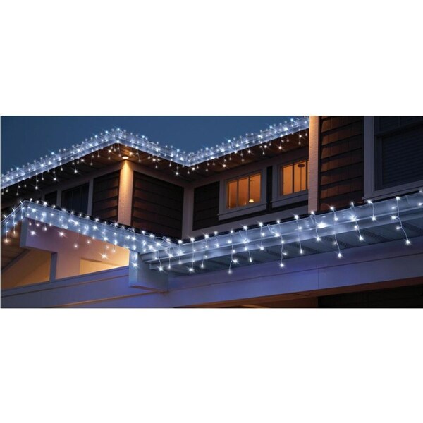 Lenoxx Solar White Curtain Lights - Set of 100