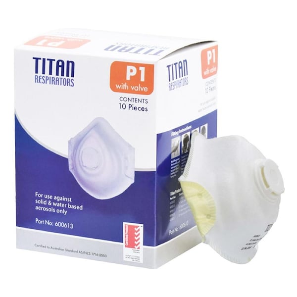 Ultra Health Titan P1V Disposable Respirator With Valve (Box/10)