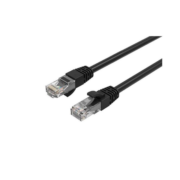 Cruxtec 15m Cat6 RJ45 Patch Lead LAN Internet Ethernet Network Cable/Cord Black