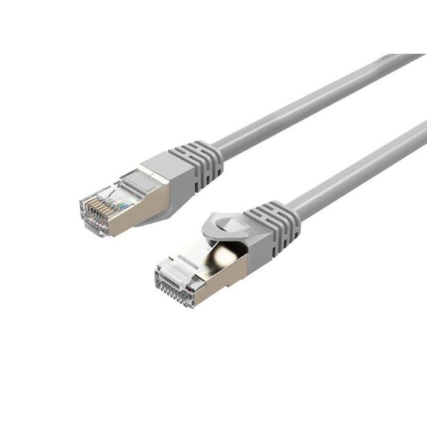 Cruxtec 10m Cat7 RJ45 10GbE SF/FTP Triple Shielding Ethernet Network Cable White