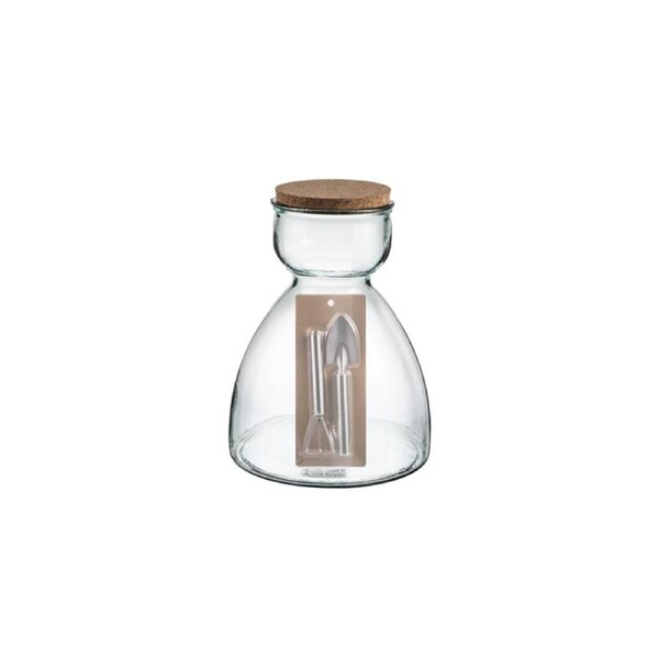 Ladelle Eco Recycled 34cm Glass Senna Terrarium Container Home/Room Decor Clear