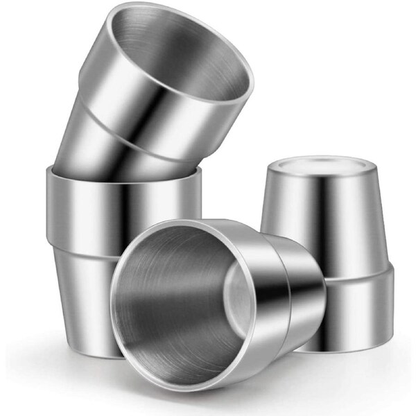 Stainless Steel Double Wall Cups, 300ml Insulated Tumbler Mug (Set of 4)