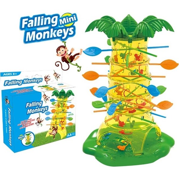 Falling Mini Monkeys Tree Interactive Toy Tumbling Monkey Party Game