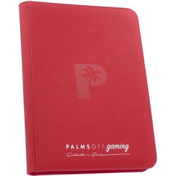 Palms Off Gaming - 9 Pocket Collectors Series Trading Card Binder (Red)
