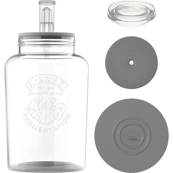 Kilner Fermentation Set Glass Jar - 5 Litre
