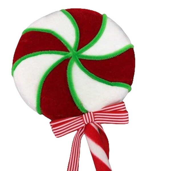 Large Red White Swirl Lollypop 65cm
