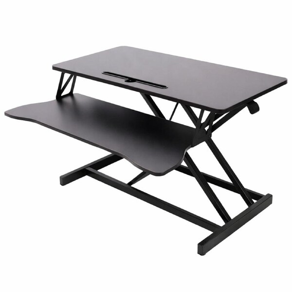 Foret Height Adjustable Standing Desk Riser Computer Laptop Stand Up Gas Spring