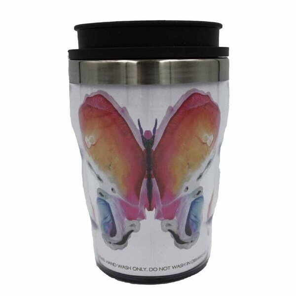 French Country Travel Tea Coffee Mug Butterfly Dreams Acrylic