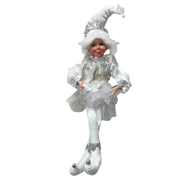 Silver Elf Girl Posable 45cm