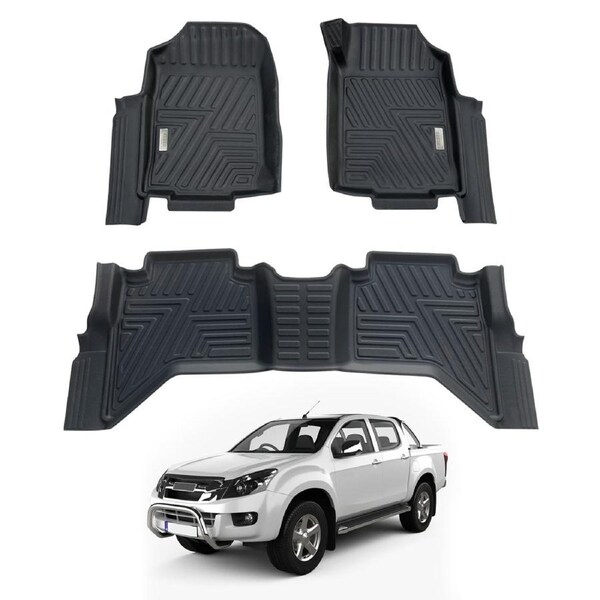 5D Car Floor Mats for ISUZU D-MAX DMAX Dual Cab 2012-2020