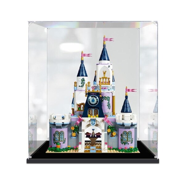 Acrylic Display Case for LEGO 41154 DISNEY Cinderella's Dream Castle Figure Storage Box Dust Proof Glue Free