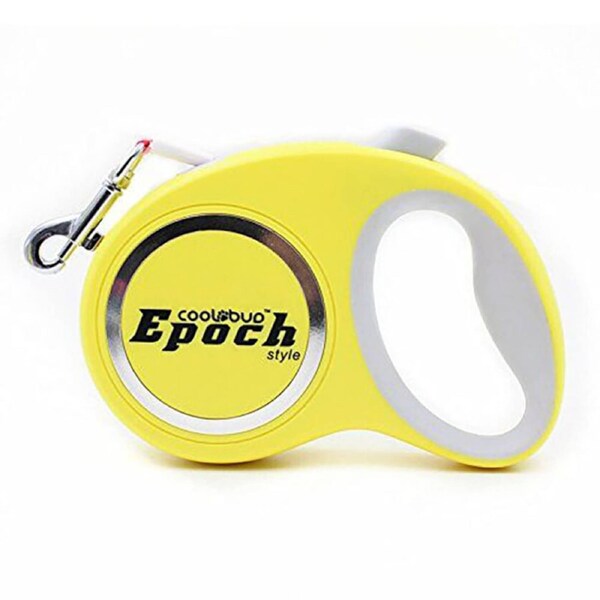 4.2M Retractable Dog Leash Lead Strong Lockable Heavy Duty Lockable Yellow