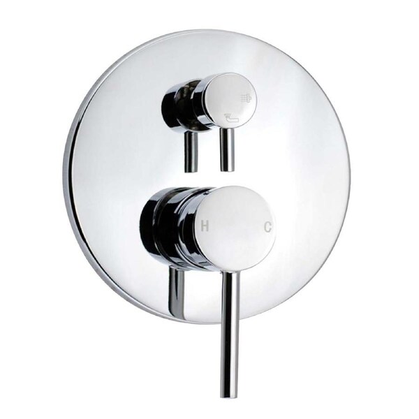 Watermark Chrome Round Mixer Tap Diverter For Handheld Shower Head Bath Tub SPA Basin Spout
