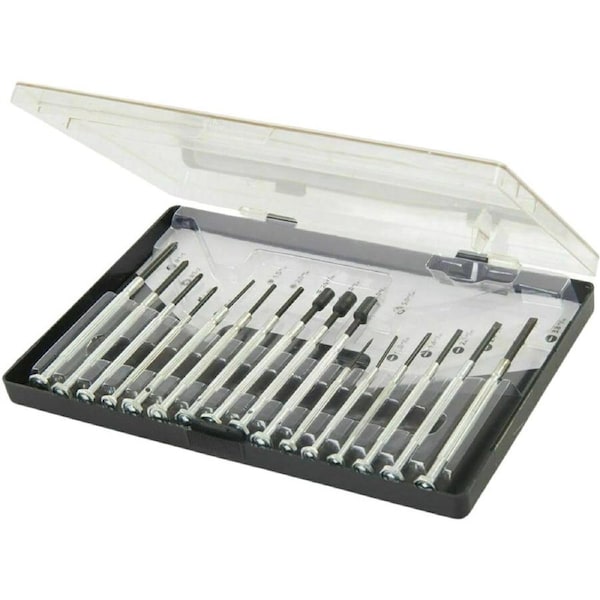 Ozoffer 16PC Small Mini Precision Screwdriver Set Watch Jewelry Glasses Electronic