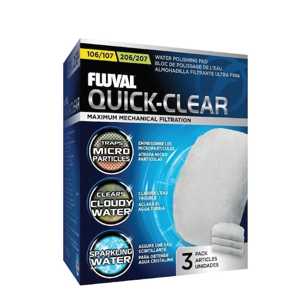 Fluval Polishing Pads Quick-Clear 106 107 206 207 3pk